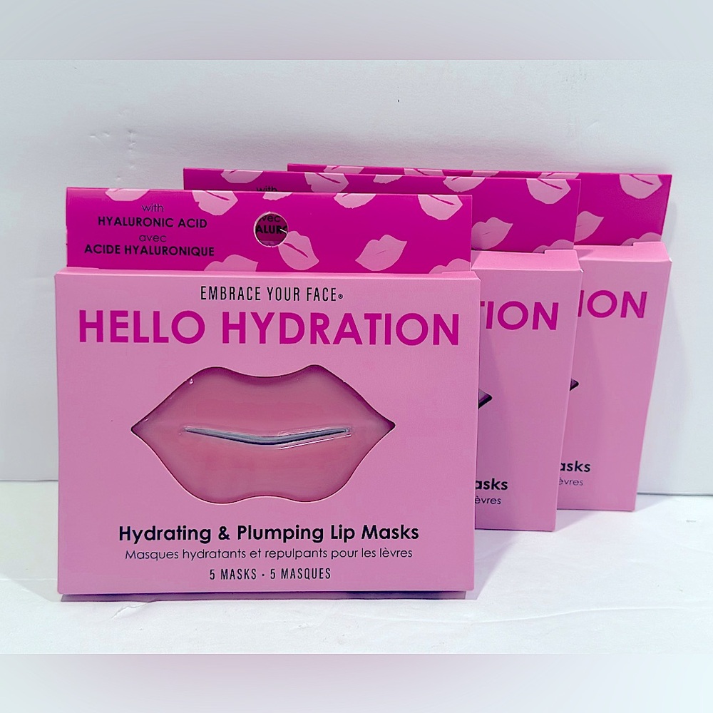 Embrace Your Face • Hello Hydration Pink Lip Masks - Set of 3